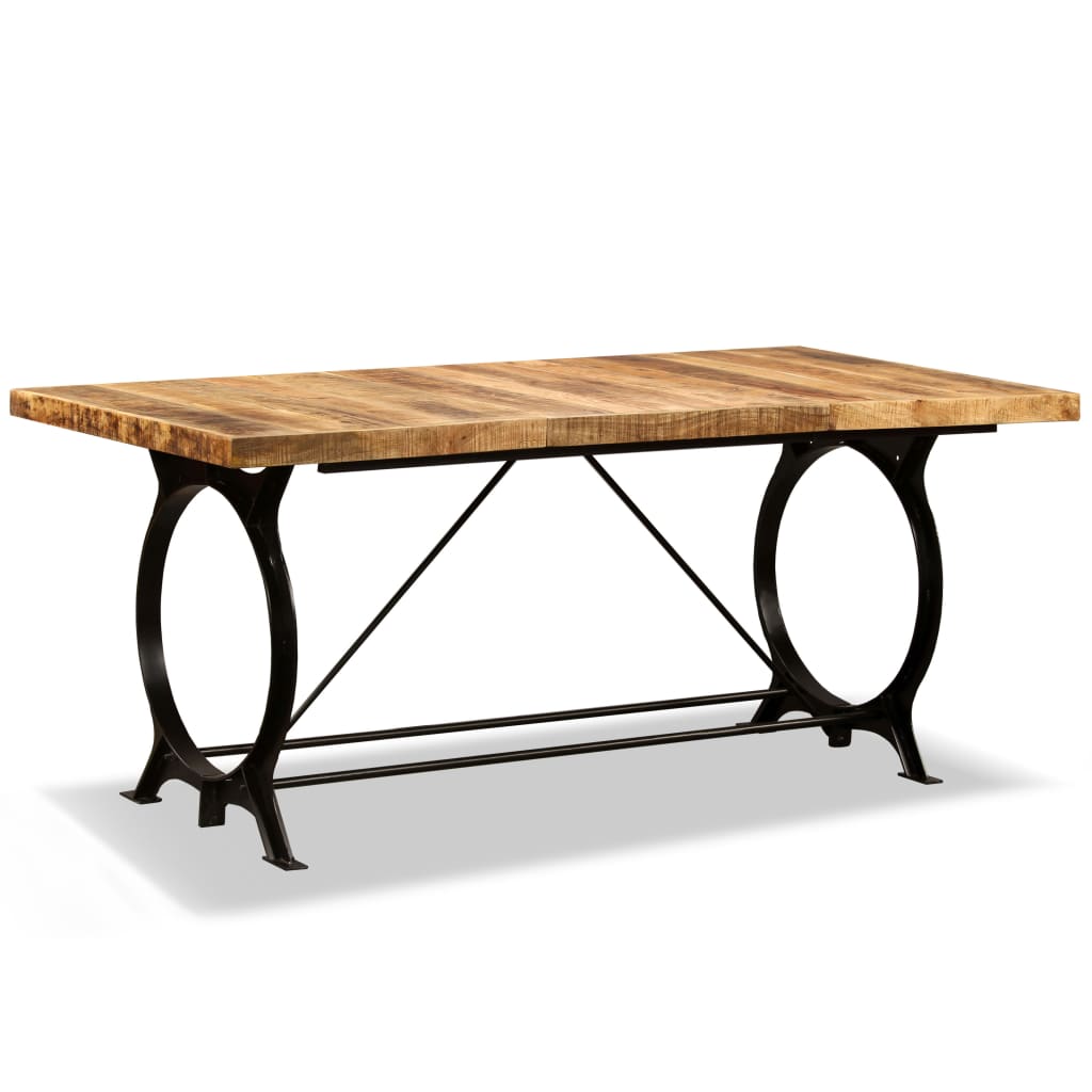 Dining Table Solid Rough Mango Wood 180 cm