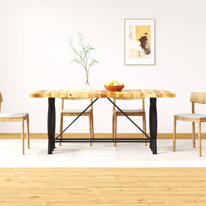 Dining Table Solid Rough Mango Wood 180 cm