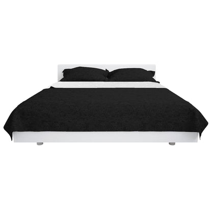 Double-sided Quilted Bedspread 170x210 cm Black and White