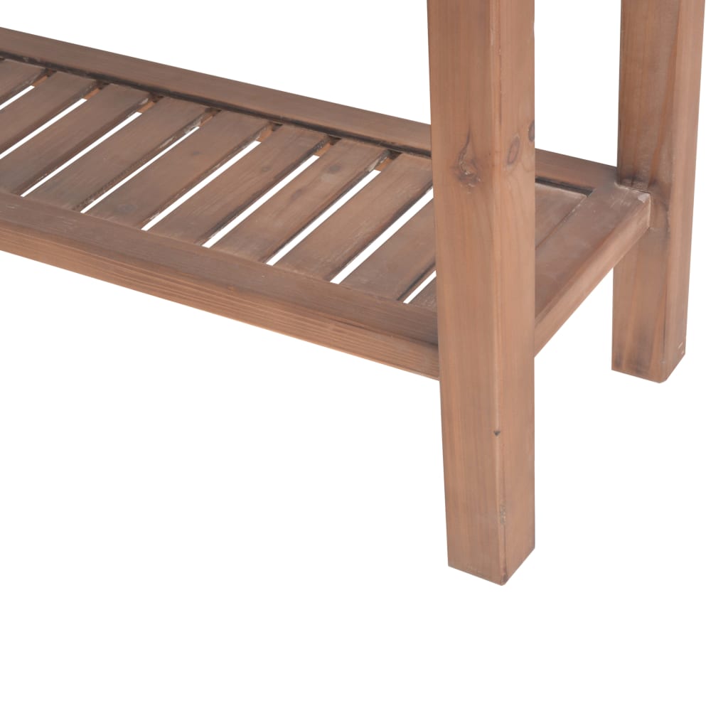 Console Table Solid Fir Wood 122x35x80 cm