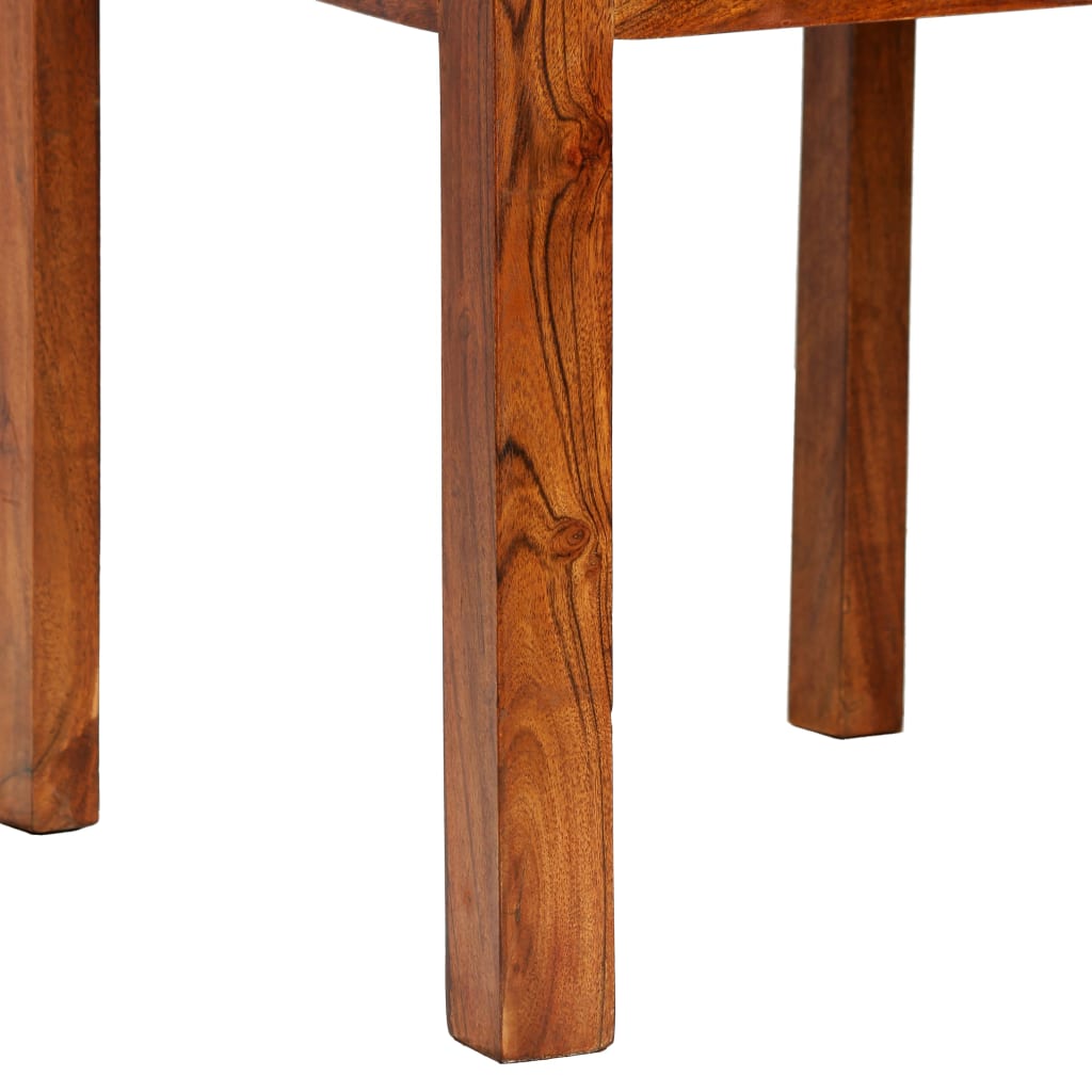 Dining Chairs 2 pcs Solid Wood with Honey Finish Modern