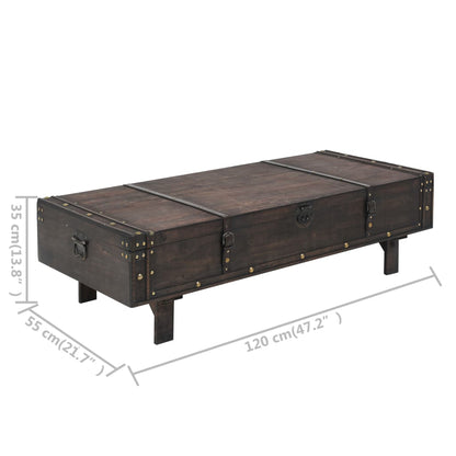 Coffee Table Plywood Vintage Style 120x55x35 cm