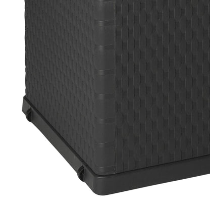 Garden Storage Box Anthracite 120x56x63 cm PP Rattan