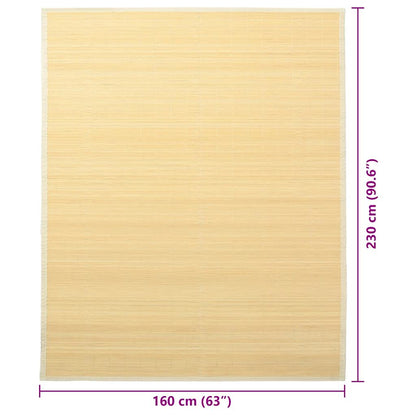 Rug Bamboo 160x230 cm Natural
