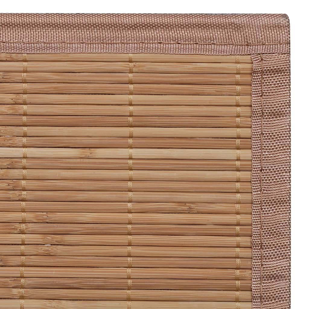 Rug Bamboo 160x230 cm Brown