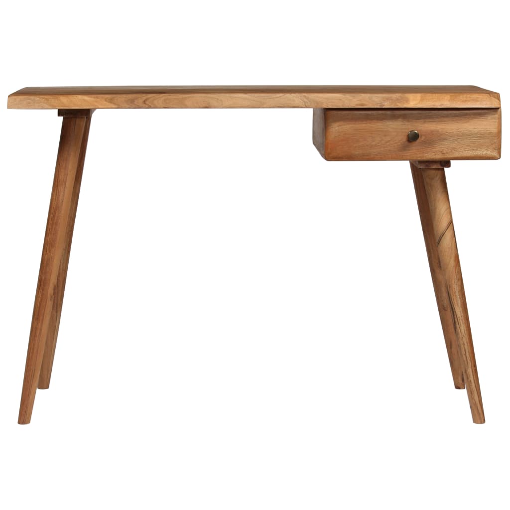 Writing Table Solid Acacia Wood 110x50x76 cm