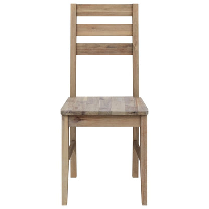 Dining Chairs 4 pcs Solid Acacia Wood