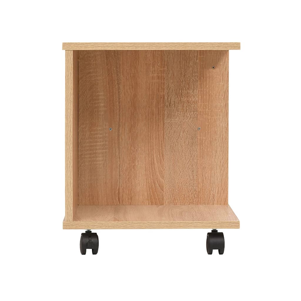 Rolling Shelf 50x35x42 cm Oak