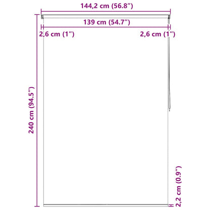 Shower Roller Blind 140x240 cm Circle
