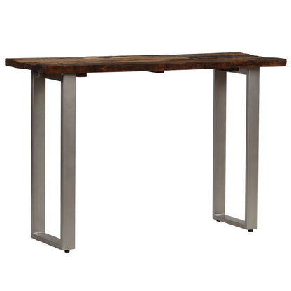 Console Table Reclaimed Wood and Steel 120x35x76 cm