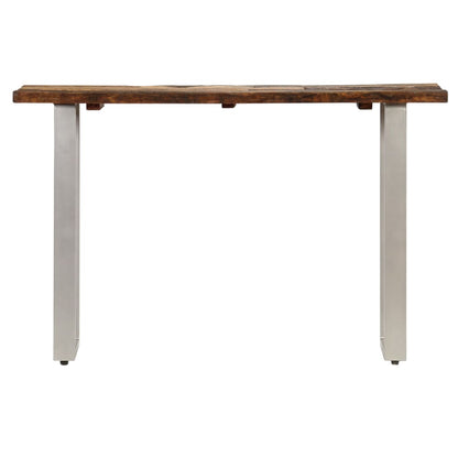 Console Table Reclaimed Wood and Steel 120x35x76 cm