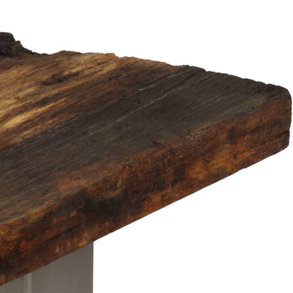 Console Table Reclaimed Wood and Steel 120x35x76 cm