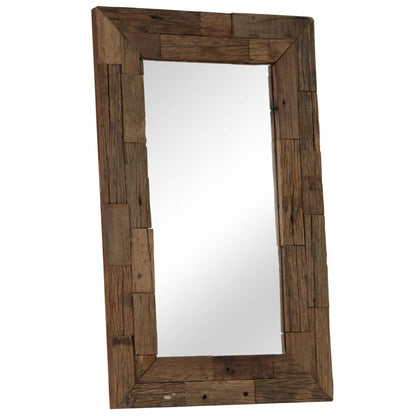 Mirror Solid Reclaimed Wood 50x80 cm