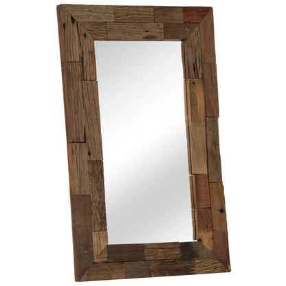 Mirror Solid Reclaimed Wood 50x80 cm