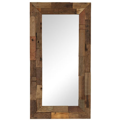 Mirror Solid Reclaimed Wood 50x110 cm