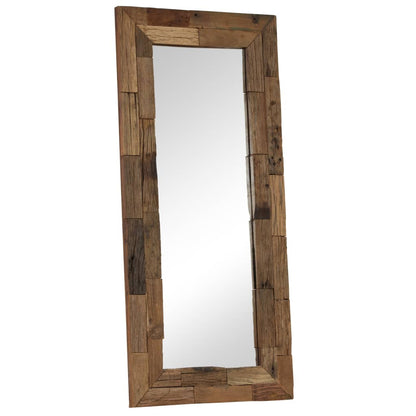 Mirror Solid Reclaimed Wood 50x110 cm