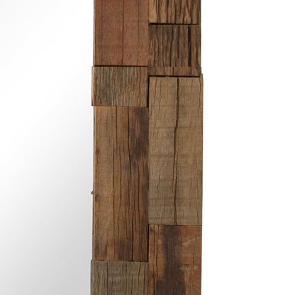 Mirror Solid Reclaimed Wood 50x110 cm