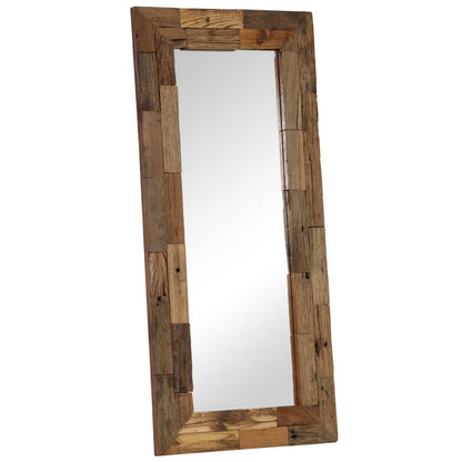 Mirror Solid Reclaimed Wood 50x110 cm