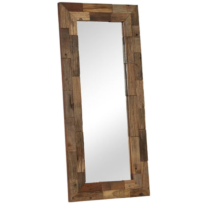 Mirror Solid Reclaimed Wood 50x110 cm