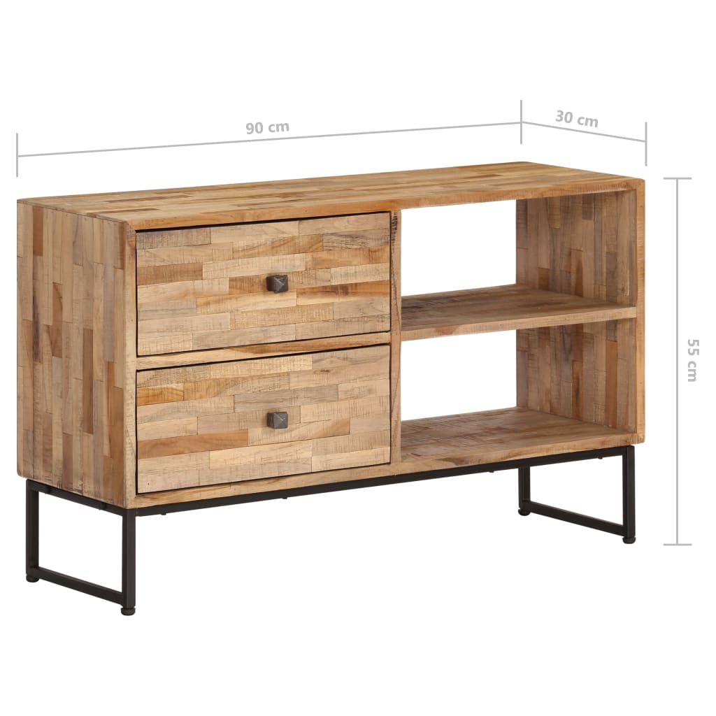 TV Cabinet Reclaimed Teak Wood 90x30x55 cm