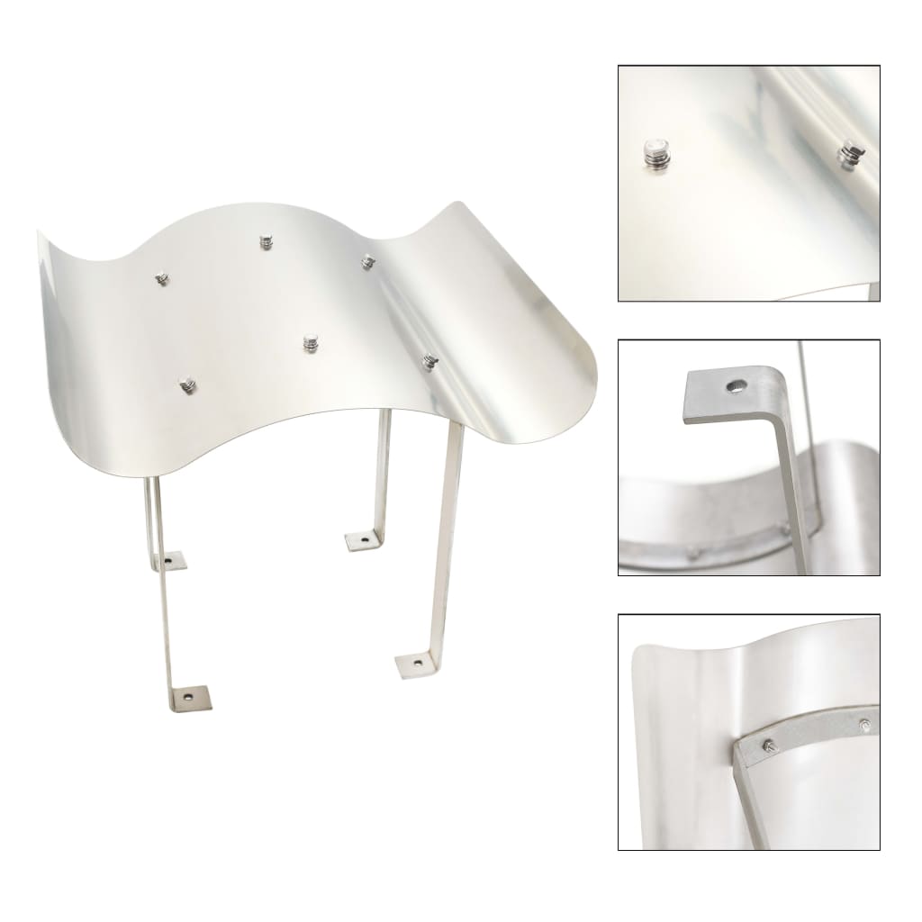 Chimney Cowl Stainless Steel 40 x 40 x 36 cm