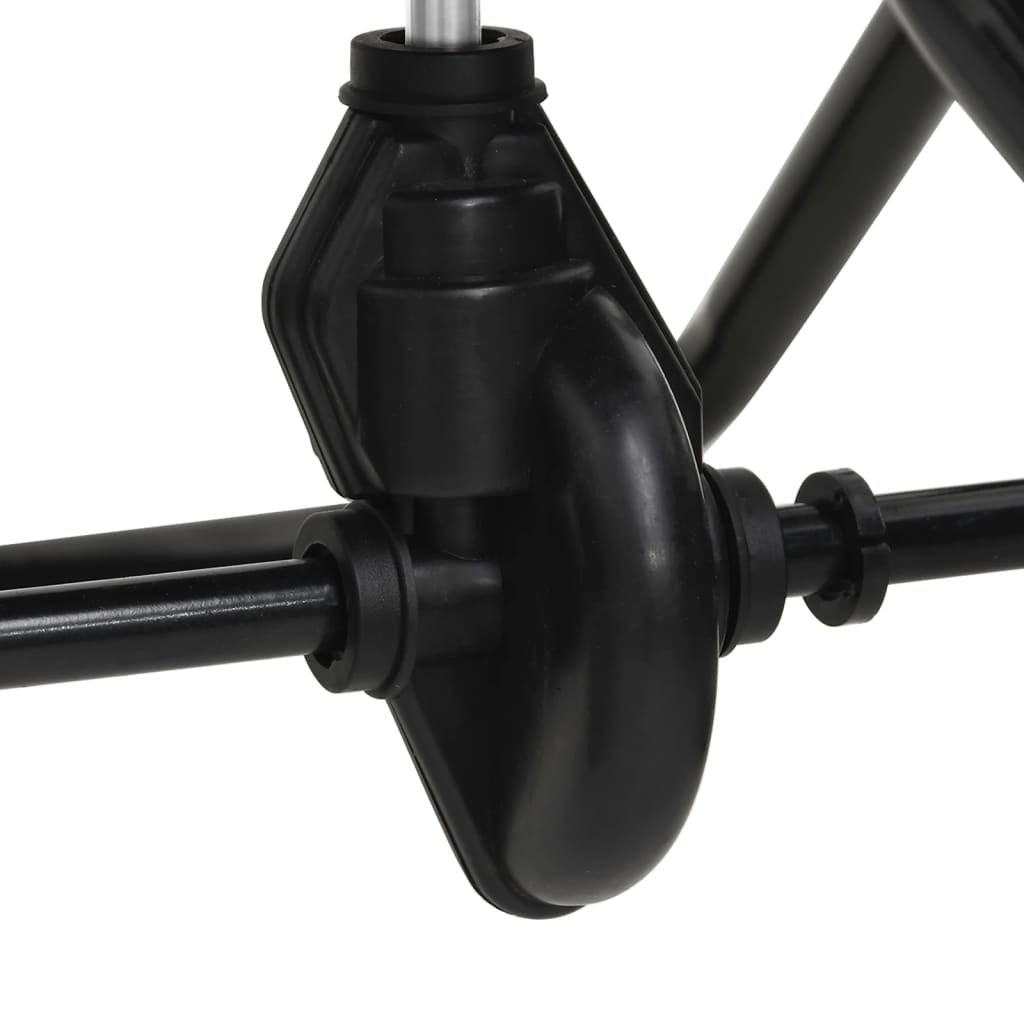 Walk Behind Salt Spreader PVC and Steel 80x46x75 cm 15 L