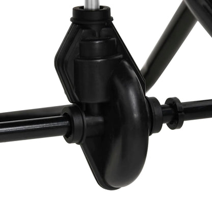 Walk Behind Salt Spreader PVC and Steel 80x46x75 cm 15 L