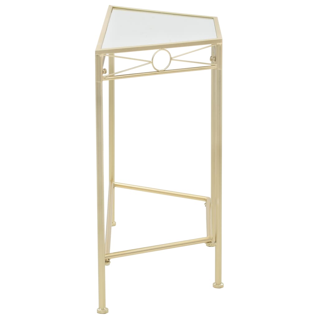 Side Table Vintage Style Metal 87x34x73 cm Gold