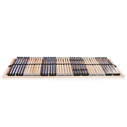 Slatted Bed Base without Mattress with 42 Slats 7 Zones 80x200 cm
