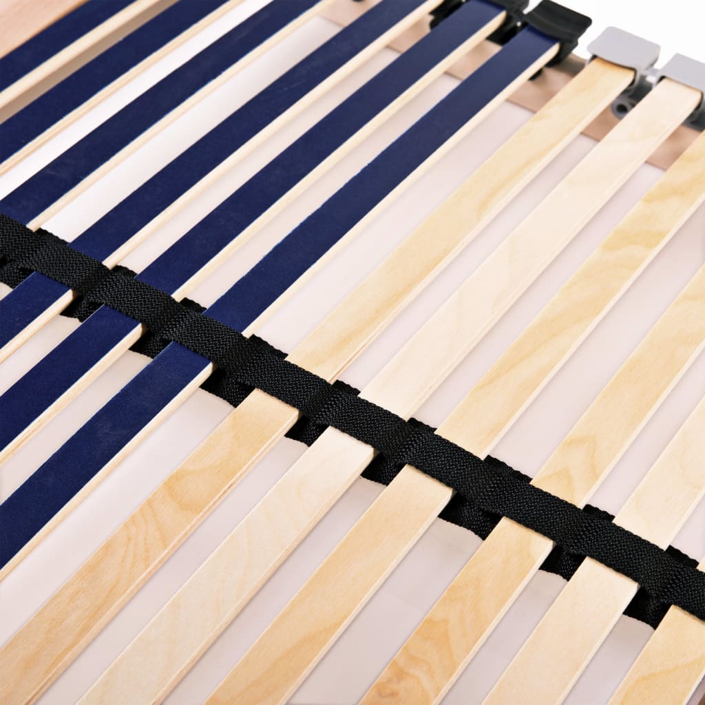 Slatted Bed Base without Mattress with 42 Slats 7 Zones 80x200 cm