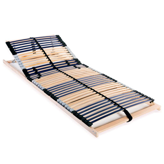 Slatted Bed Base with 42 Slats 7 Zones 70x200 cm