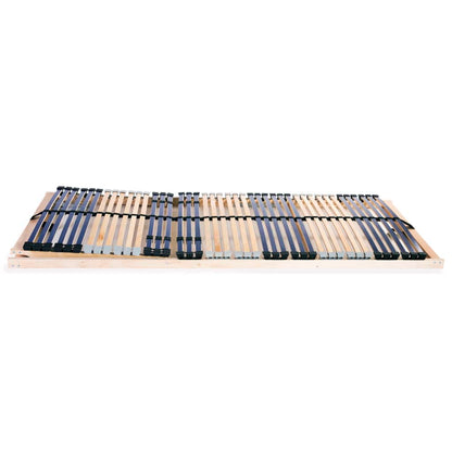 Slatted Bed Base without Mattress with 42 Slats 7 Zones 70x200 cm