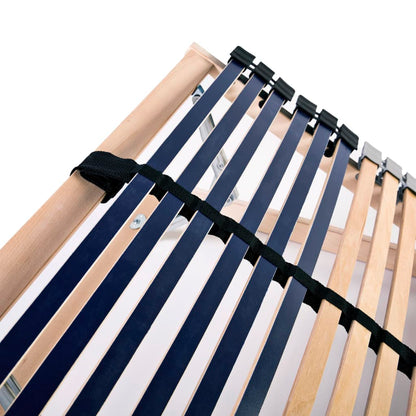 Slatted Bed Base without Mattress with 42 Slats 7 Zones 70x200 cm