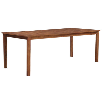 Garden Table 200x100x74 cm Solid Acacia Wood