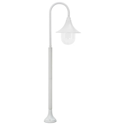 Garden Post Light E27 120 cm Aluminium White