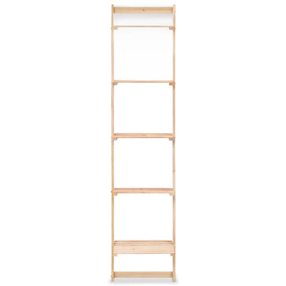 Ladder Wall Shelf Cedar Wood 41.5x30x176 cm