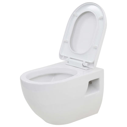 Wall-Hung Toilet Ceramic White