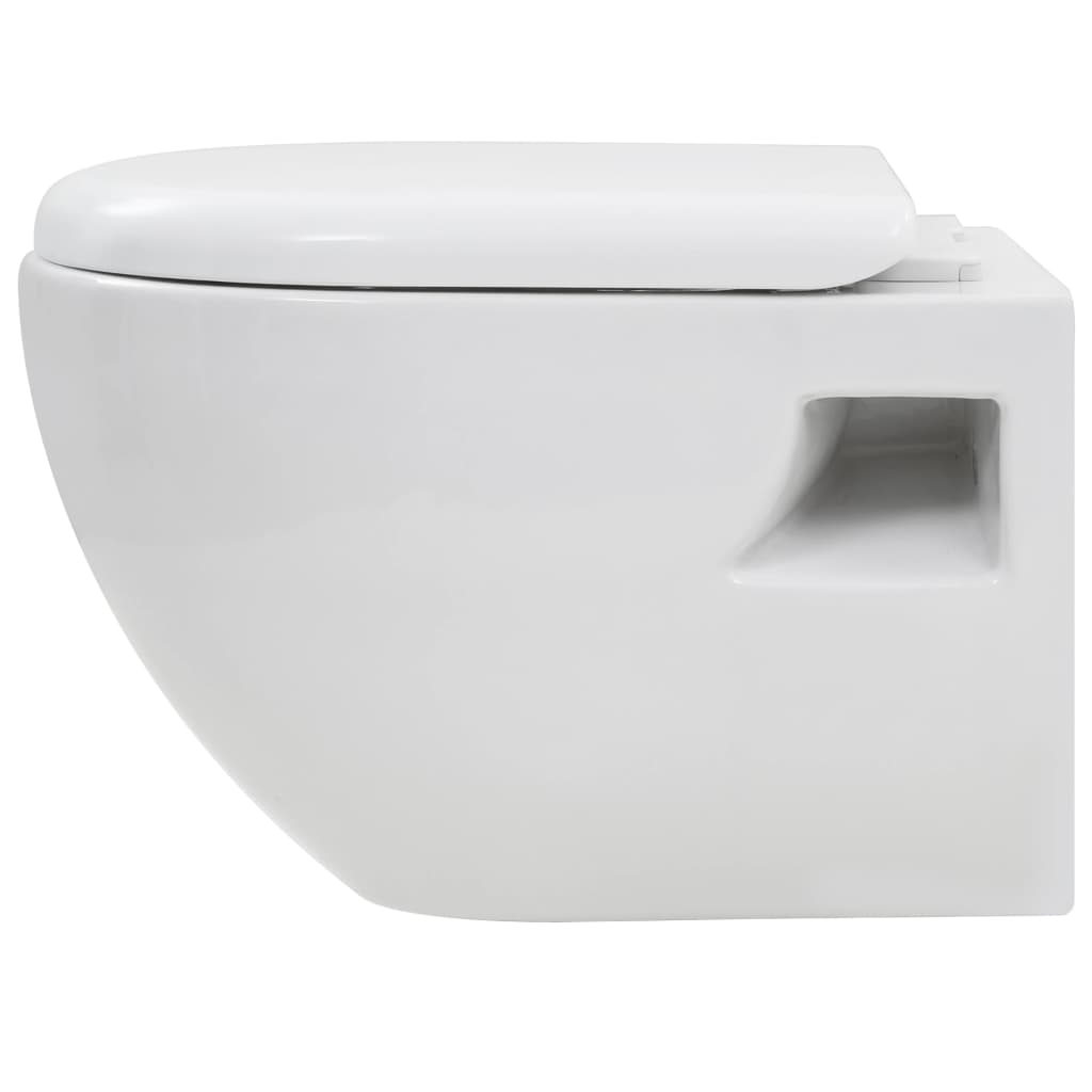 Wall-Hung Toilet Ceramic White