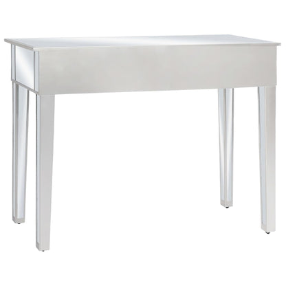 Mirrored Console Table MDF and Glass 106.5x38x76.5 cm