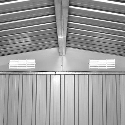 Garden Shed 257x298x178 cm Metal Green