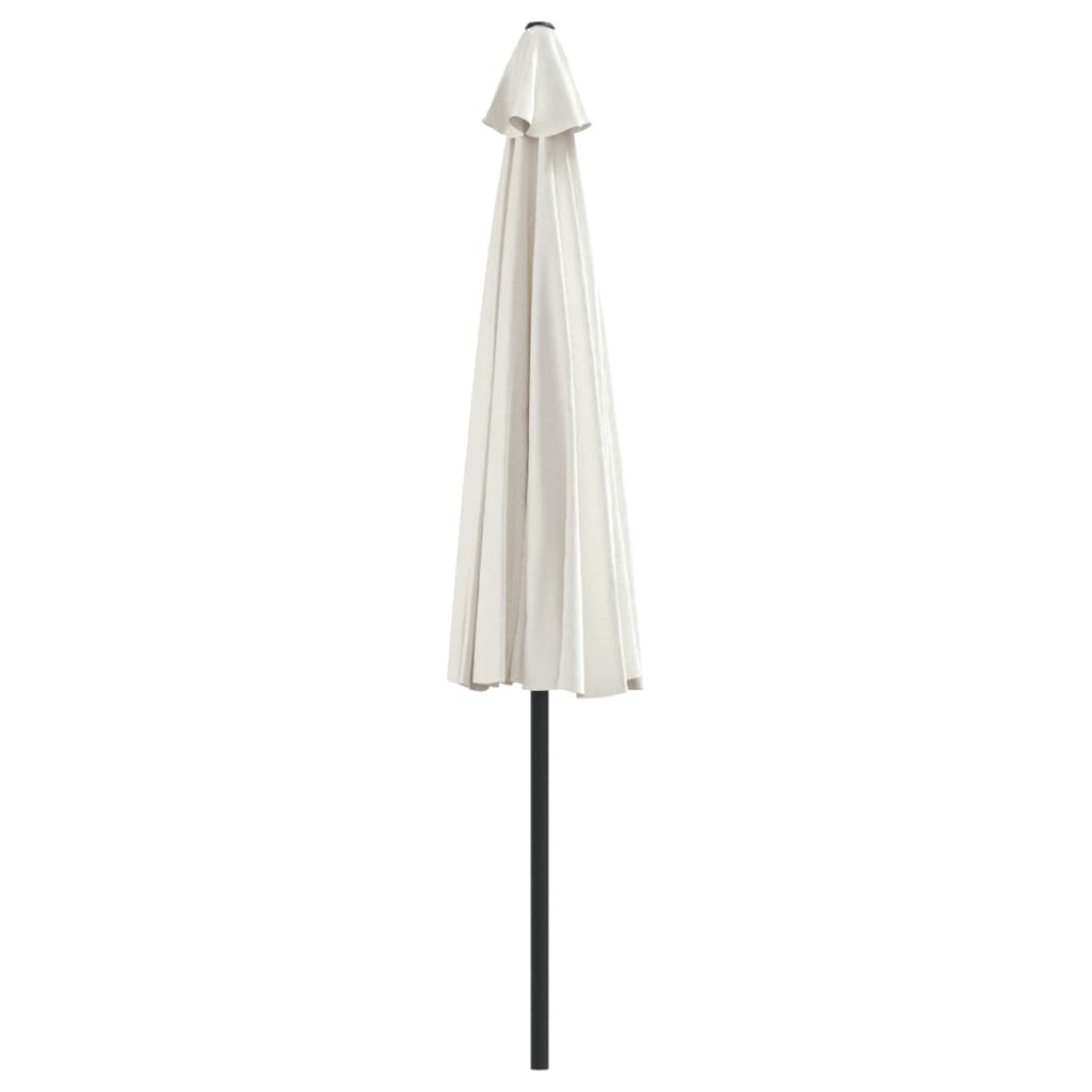 Garden Parasol with Aluminium Pole Sand 300x155 cm Half