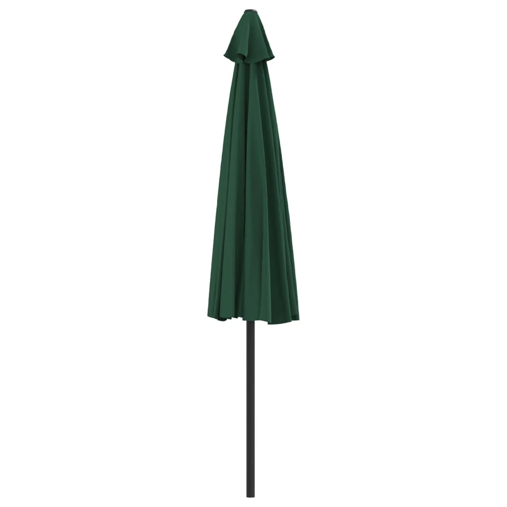 Garden Parasol with Aluminium Pole Green 300x155 cm Half