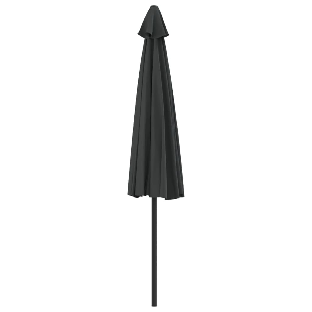 Garden Parasol with Aluminium Pole Anthracite 300x155 cm Half