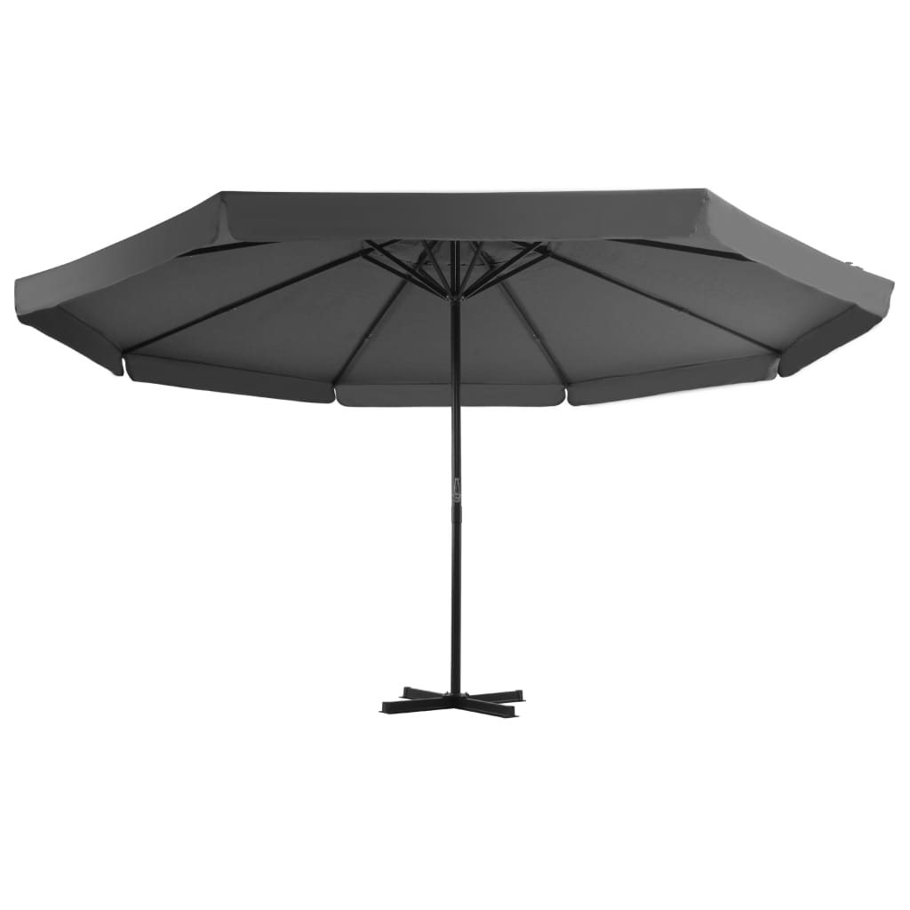 Outdoor Parasol with Aluminium Pole 500 cm Anthracite