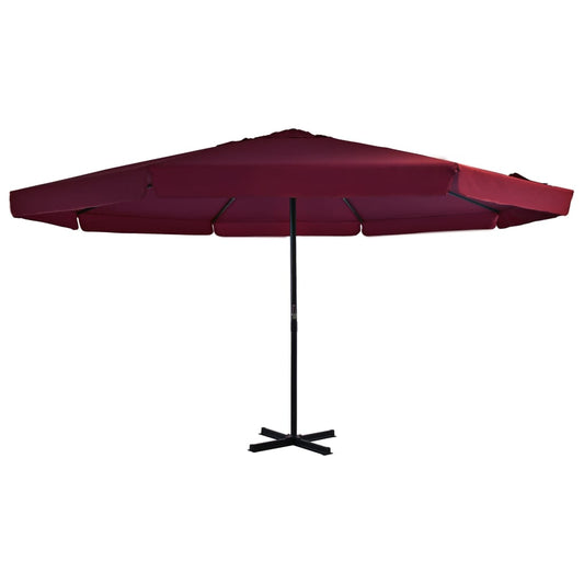 Garden Parasol with Aluminium Pole 500 cm Bordeaux Red