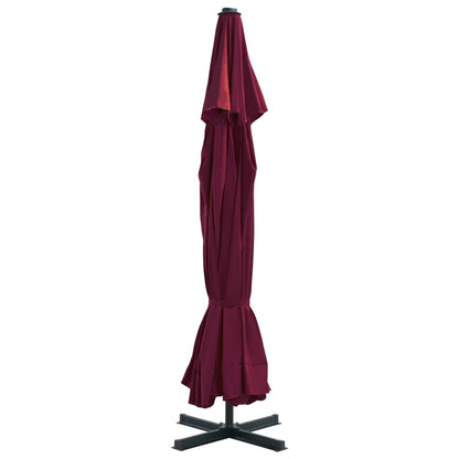 Garden Parasol with Aluminium Pole 500 cm Bordeaux Red