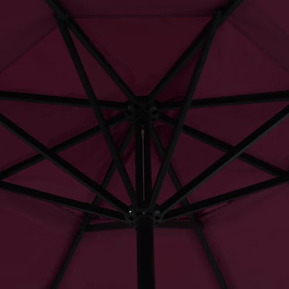 Garden Parasol with Aluminium Pole 500 cm Bordeaux Red