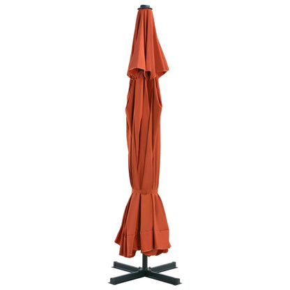 Garden Parasol with Aluminium Pole 500 cm Terracotta