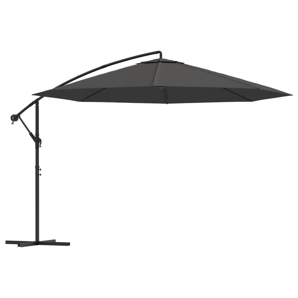 Cantilever Garden Parasol with Aluminium Pole 350 cm Anthracite