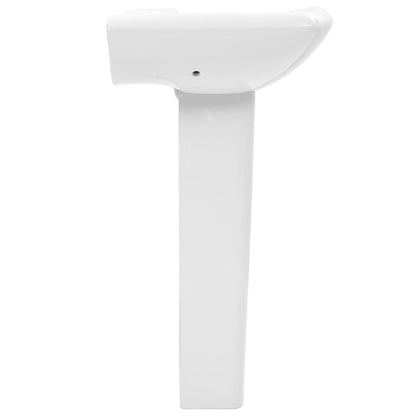 Freestanding Basin with Pedestal Ceramic White 580x470x200 mm